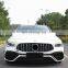 Hot selling body kit include front bumper grille tail lip tail throat for Mercedes Benz GLA W118 up to AMG CLA45 style