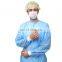 Isolation Non Woven Disposable Waterproof Gown with Long Sleeve