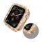Electroplate Double Row Diamond PC Watch Case Compatible For Apple Watch 38/40mm 42/44mm
