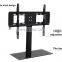 Modern Latest Design Universal Table Top TV Stand with Height Adjustable Glass TV Mount for 32-55