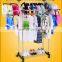 Zhejiang Factory double pole landing Telescopic shoes tower clear acrylic pull down clothes hanger and rack