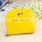 Stock Wholesale Orange Fuschia Pink Yellow Pantent PU Women Lady Fermale Coin Wallet