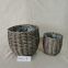 Grey Colour Garden Basket Custom Made Wicker Baskets Factory price
