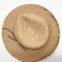 Summer Lafite Woven Round Top Raglan Shade Straw Hat Beach Vacation Fashion Casual Hat