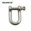 Marine Hardware 304/316 Stainless steel JIS type D shackle