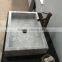 Modern Design Polished Rectangular Bathroom Marble Sink