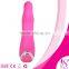 G-spot adult 7 speed vibrator dual rabbit vibe super dildo sex toy silicone rabbit vibrator for woman