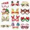 8Pcs Christmas Glasses Glitter Holiday Frames with 18 Designs for Party Accessories