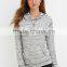 Autumn Lightweight Heathered Knit Pullover Hoodies with Front Pocket
