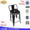 Cheaper price high classic used commercial metal bar stool high cafe chairs