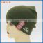 100% acrylic wholesal knitted embroidery logo hats