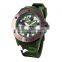 FT1189_GN Colorful Silicone Strap Japan quartz movt soldier Camouflage War style Watch