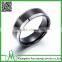 High quality tungsten metal jewelry plain black ring wholesale