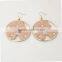 flower shape hoop earring