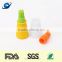 Heat resistant silicone squeeze bottle brush