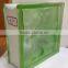190x190x80mm colored cloudy glass block for decoration