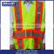 China Mesh polyester fluorescent fabrics security down vests jacket in competitive price