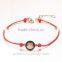 Monkey pendant red rope women bracelet wholesale jewelry 18K Gold Shell