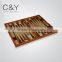 High Quality Classic Folding Backgammon Carry wooden Case CY-ND4