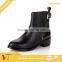 Full Grain Leather Ankle Boots Shoes with Zip for Girls Ladies in 2015 Winter