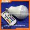 Factory 2015 best sale E27 7W RGBW colors remote bluetooth speaker led bulb light