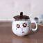 New Bone China Round Decal Coffee Mug custom cute phiz milk mug