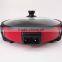 Non Stick Skillet Electric Frying Pan Temperature Control Thermostat Glass Lid