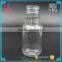 glass milk beverage drinking bottle with screw top lid 350ml