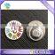 custom high end metal iron fruit apple shape pin badge smooth hard enamel