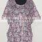 Hand Block Printed Women Sexy Kaftan Designer Girls Wear Top Handmade Kurtis Beach Wear Poncho Kimono