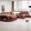 Round genuine italy leather corner office sofas HYZ69