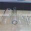 One end closed clear quartz glass tube