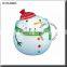 handpaint christmas decoration ceramic cookie jar