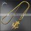 fashion factory hip hop cheap gold plated necklace pendant