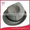 Classical Fedora Style Deep Gray Felt German Hat With Rope Band