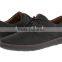 Man's suede upper lace-up dress boat shoes