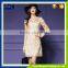 Hot China products wholesale long sleeve Embroidery+Polyester+Gauze design dress
