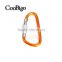Aluminum Spring Locking Carabiner Snap Hook Hanger Keychain Hiking Camping #FLQ187-6C(Mix-s)