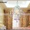 Isabella Crystal Chandelier in White with Pink Crystals kids Chandelier ceiling lighting MD2589                        
                                                Quality Choice