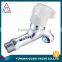 1/2*3/4" brass angle valve with chromed plated basin bathroom toilet lead free stainless steel material three way check in oujia