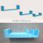 Hot sale U shape decorative wooden wall mount shelf set of 3
