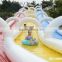 2016 Hot Sale Extreme Inflatable Slip n Slide the City 3 lanes inflatable water slide