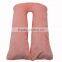 Only 50pcs MOQ High Quality 100% Polyester New Fashion Minky Dot Breathable Maternity Pillow