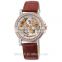 Genuine Leather Mechanical Luxury Latest Watches Design for Ladies