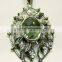 Green Amethyst Oval Oxidised Facet Pendant, 925 Solid Sterling Silver Pendants, Designer Bezel Casting Pendant