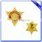 Hot sale cheap stamping brass star pin