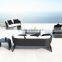 Synthetic rattan garden sofa set with aluminum frame outdoor furniture