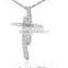  china elegant Angel sterling silver cross pendants
