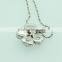Wholesales girls jewelry with magnetic blue flower pendant
