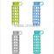 420ml silicone wrapped glass bottle/clear fluted glass bottle/shrink wrap glass bottles